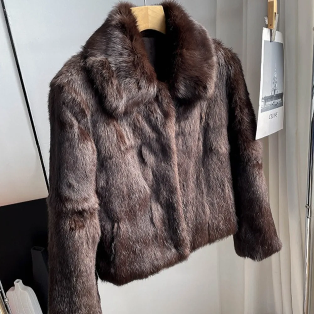 Natural Rabbit Fur Coat Women  - Winter Clothing Wholesale ulasan dan harga