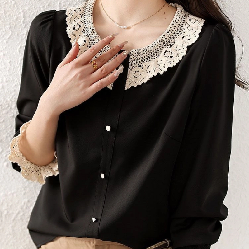 Women Clothes Contrast Patchwo - Winter Clothing Vintage ulasan dan harga