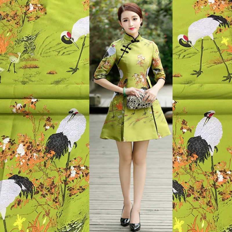 Brocade Jacquard Fabric Autumn - Winter Clothing Wholesale ulasan dan harga