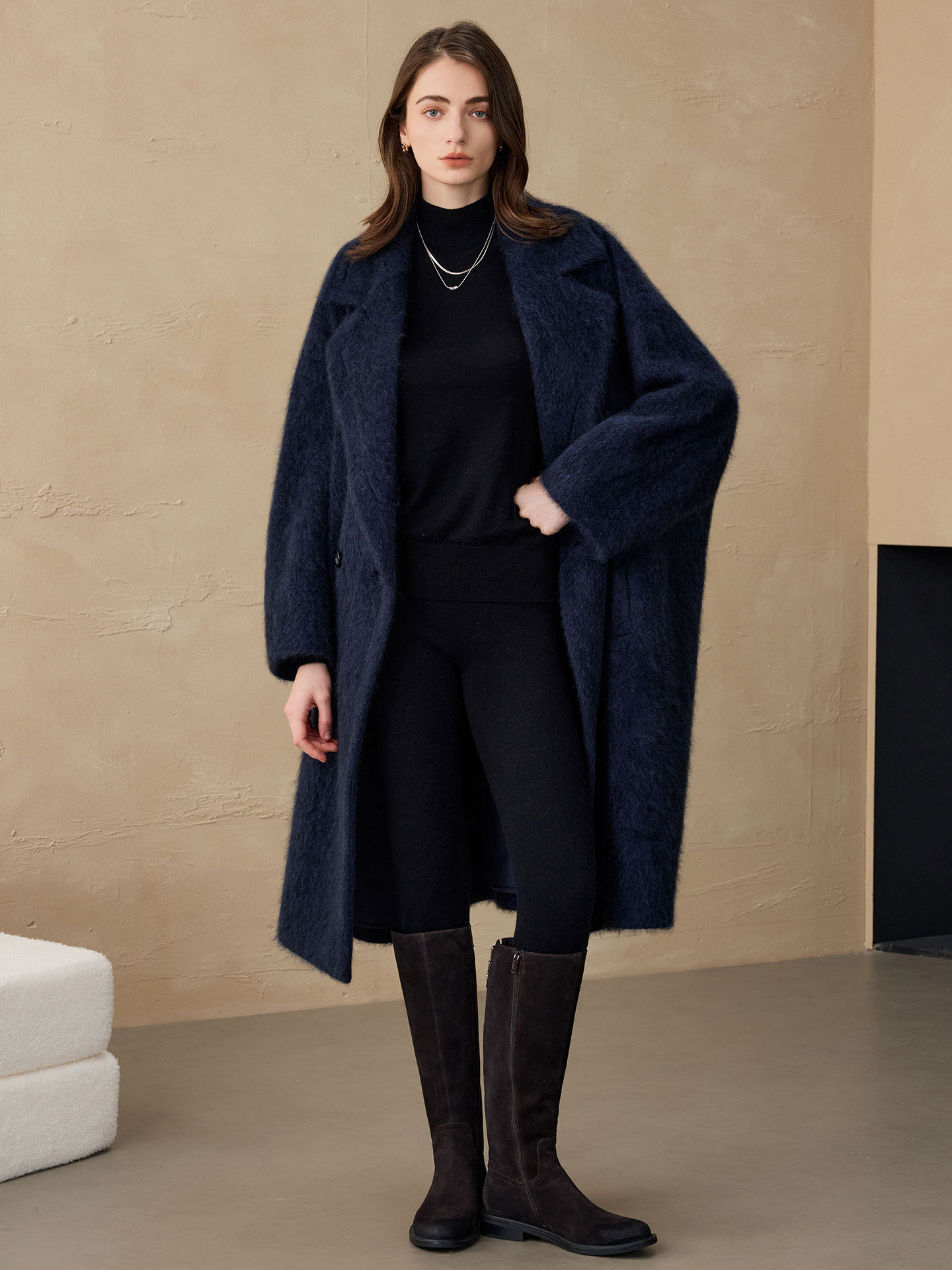 Allingentle Women's Blazer Woo - Wool Blend Coat ulasan dan harga