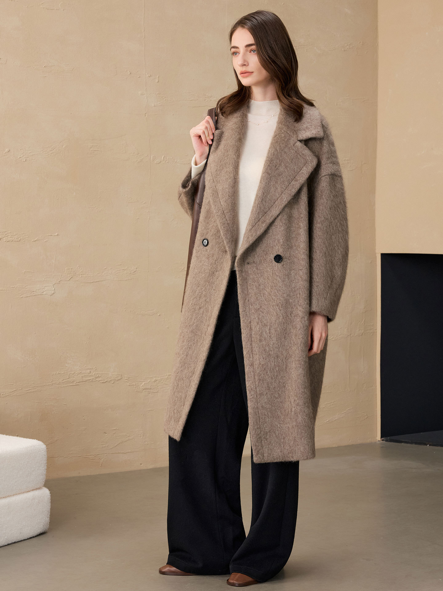 Allingentle Women's Blazer Woo - Wool Blend Coat ulasan dan harga