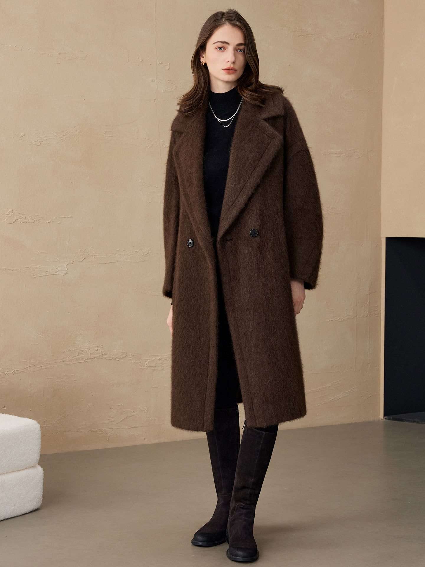 Allingentle Women's Blazer Woo - Wool Blend Coat ulasan dan harga