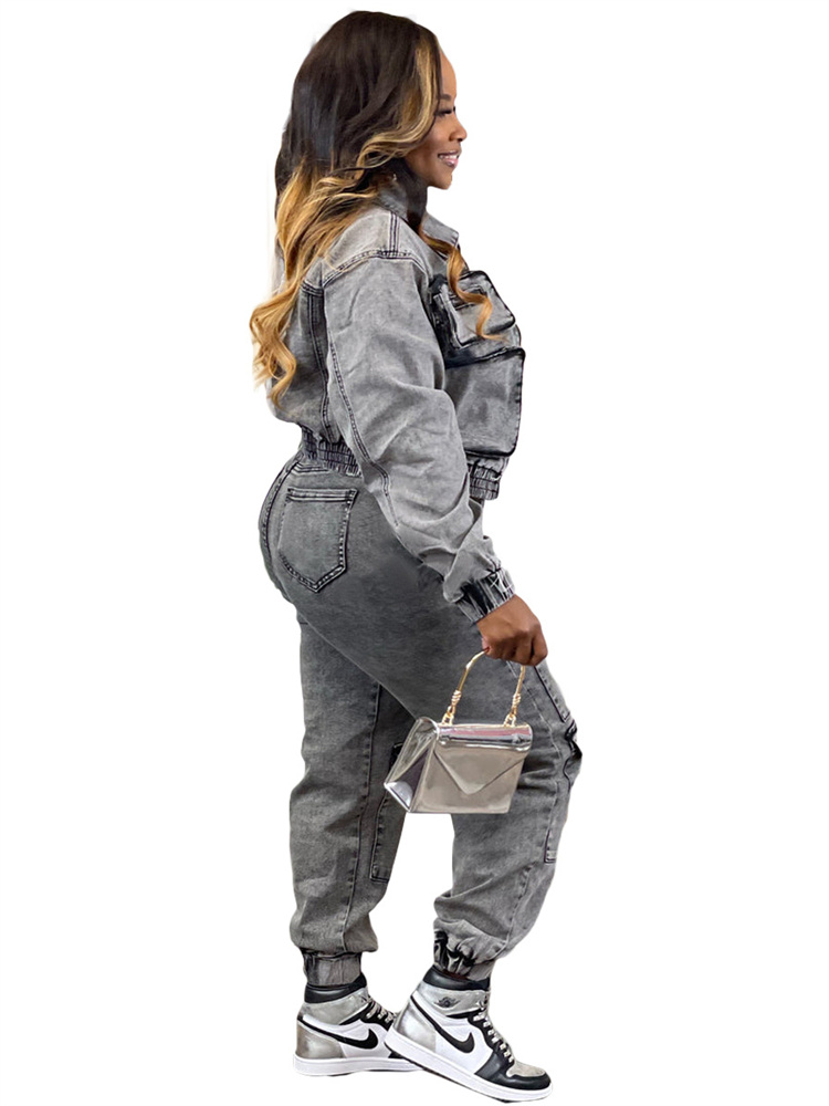 Wmstar Denim Two Piece Set Wom - Winter Clothing Kit ulasan dan harga