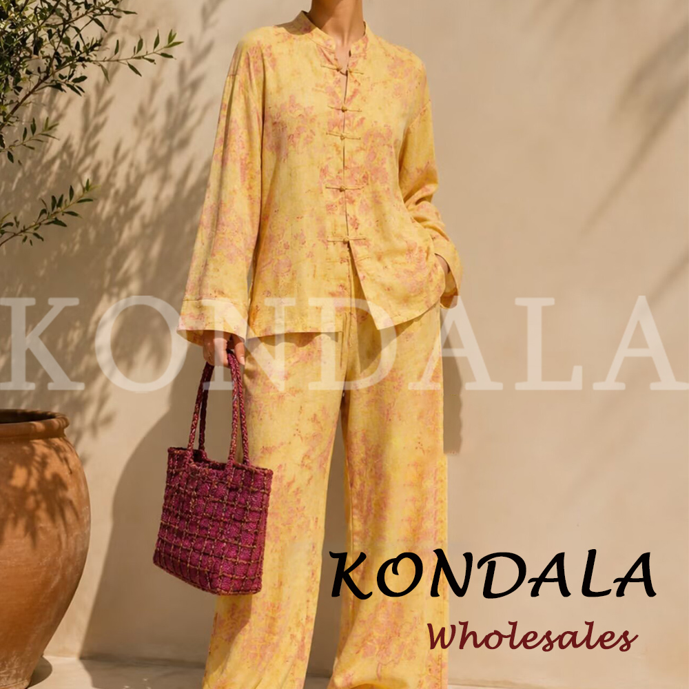 KONDALA Fashion 2026 Yellow Au - Winter Clothing Vintage ulasan dan harga