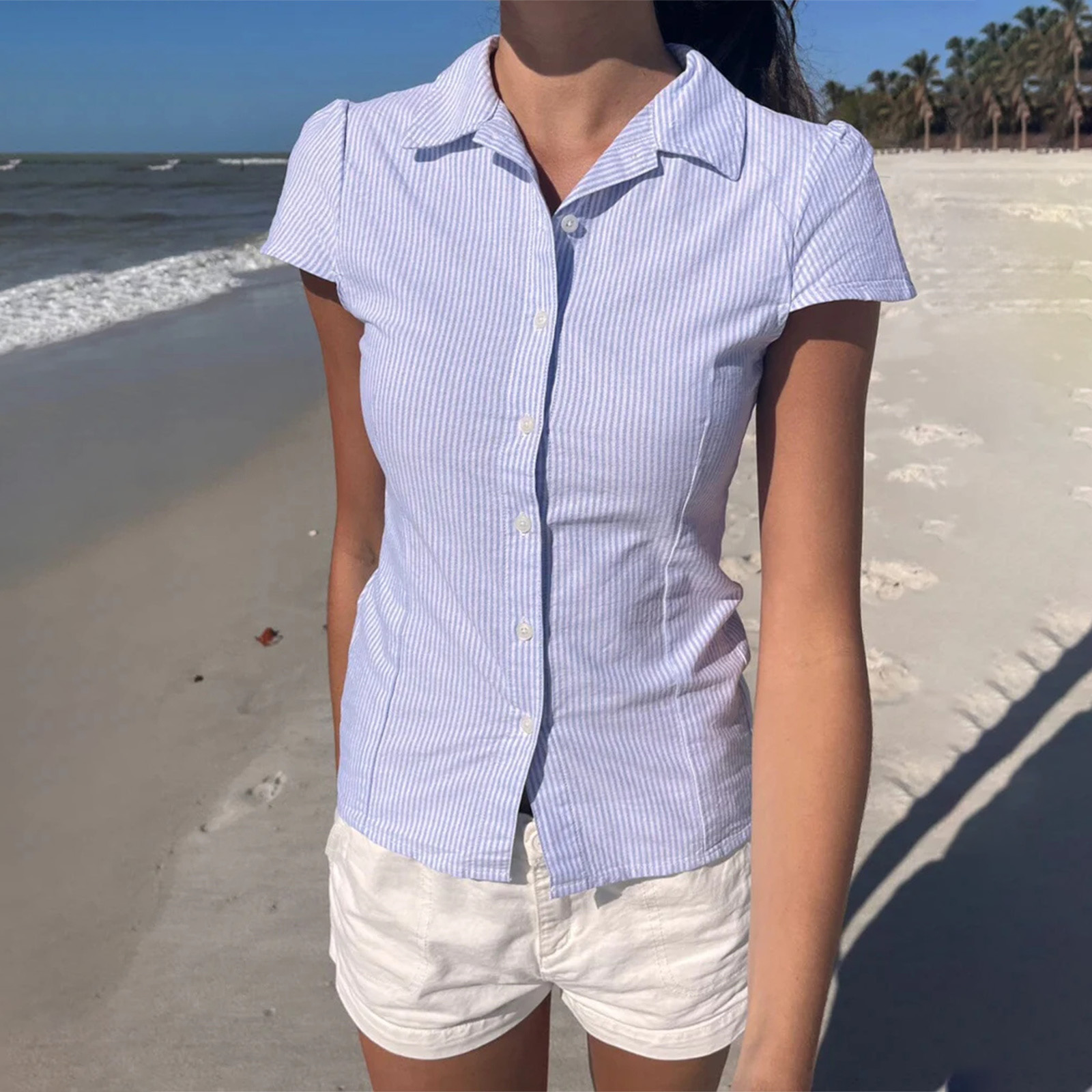 Women's Summer Casual Slim Fit - Winter Clothing Vintage ulasan dan harga