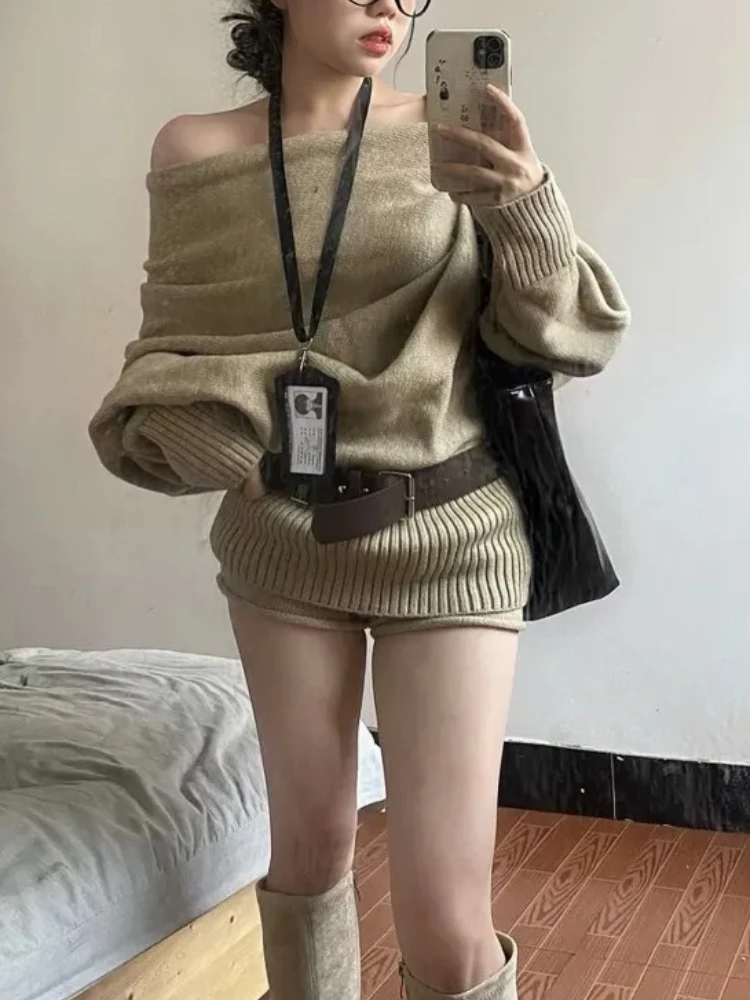 Autumn Winter Korean Knit Outf - Winter Clothing Kit ulasan dan harga