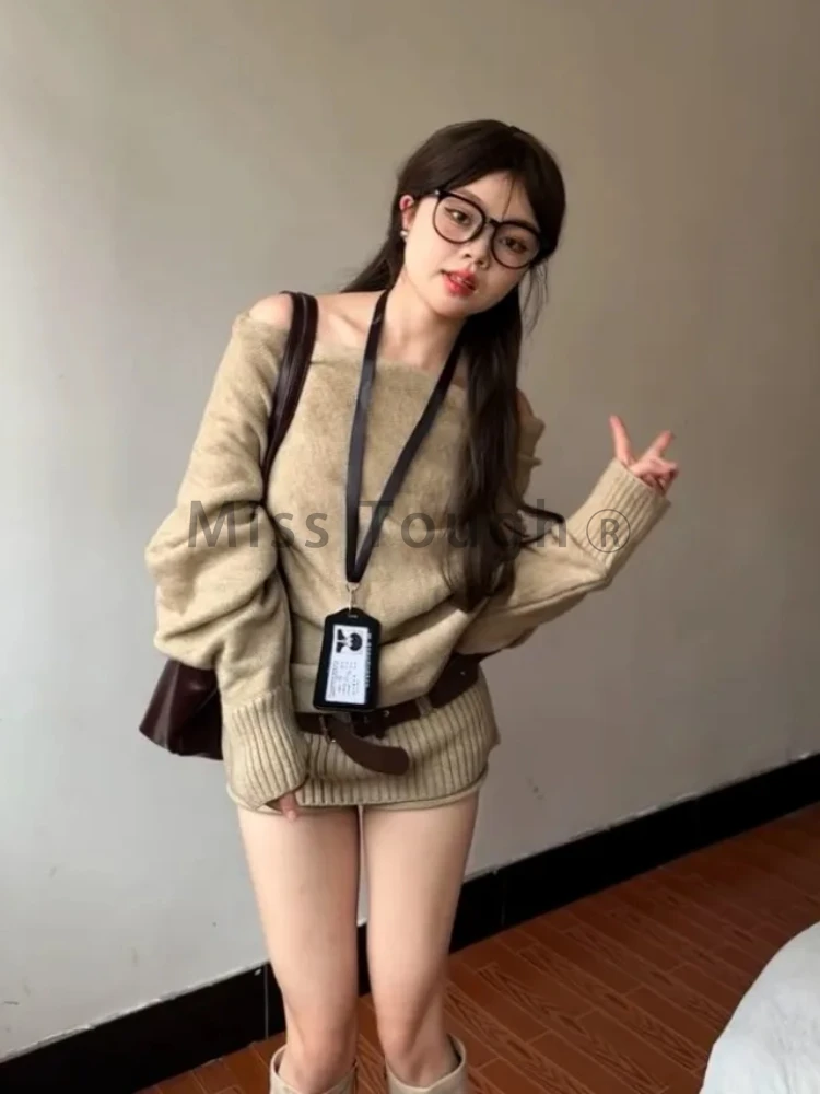 Autumn Winter Korean Knit Outf - Winter Clothing Kit ulasan dan harga