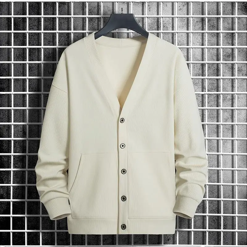 Knit Cardigan Men Korean Style - Wool Blend Coat ulasan dan harga