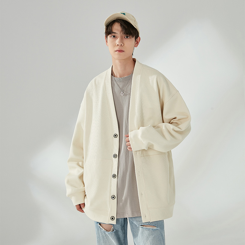Knit Cardigan Men Korean Style - Wool Blend Coat ulasan dan harga