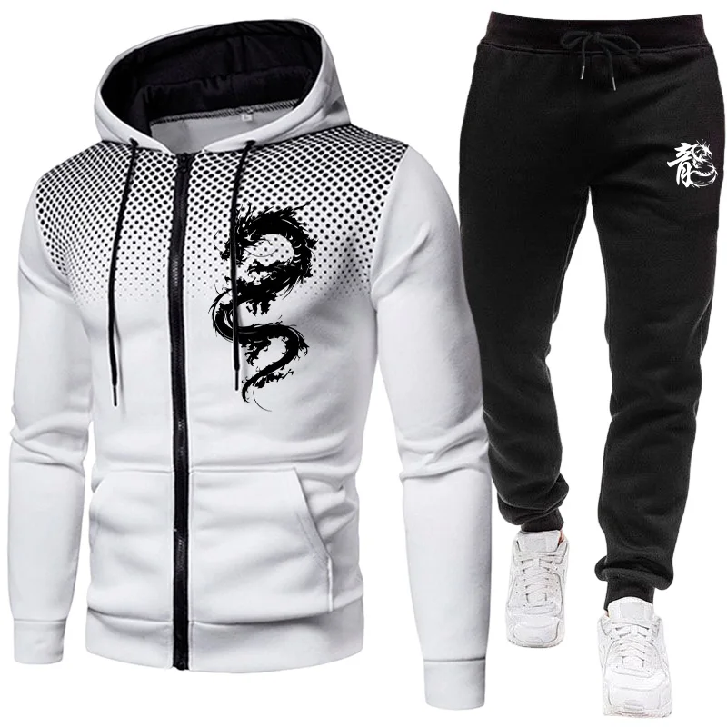 Men's Paris Dragon Pattern Fas - Winter Clothing Kit ulasan dan harga