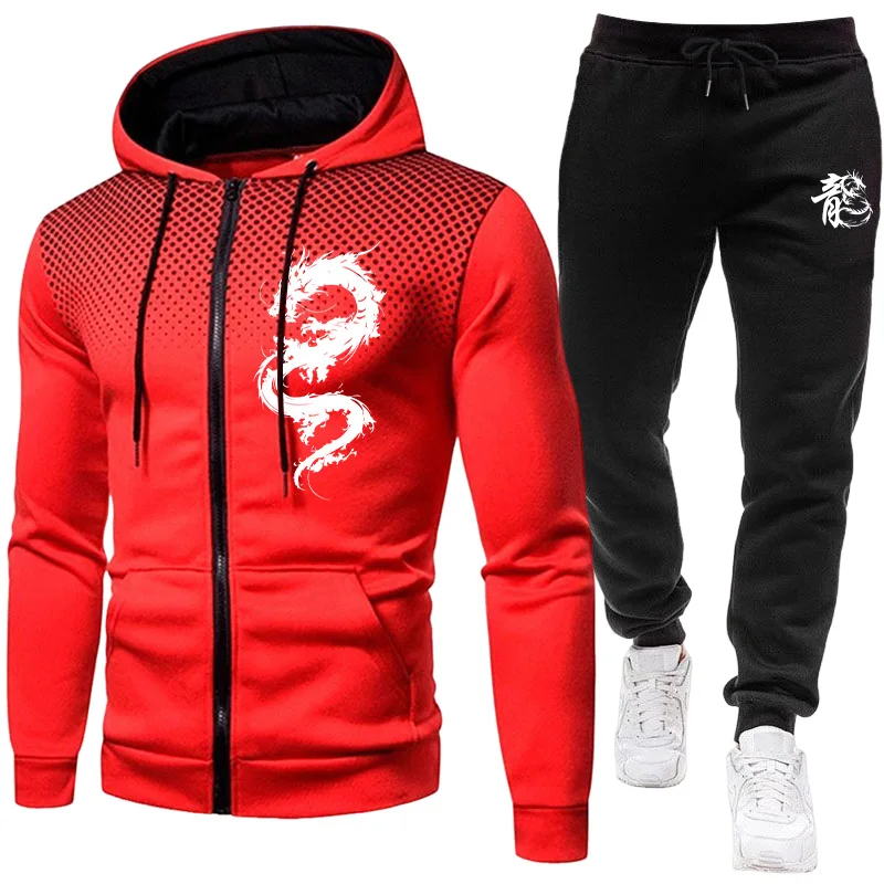 Men's Paris Dragon Pattern Fas - Winter Clothing Kit ulasan dan harga