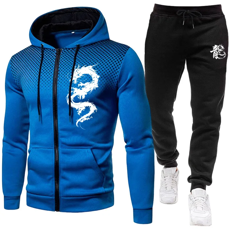 Men's Paris Dragon Pattern Fas - Winter Clothing Kit ulasan dan harga