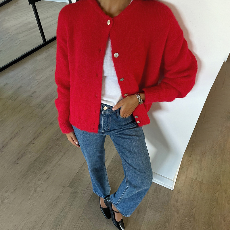 TARUXY Women's Fuzzy Knit Card - Wool Blend Coat ulasan dan harga